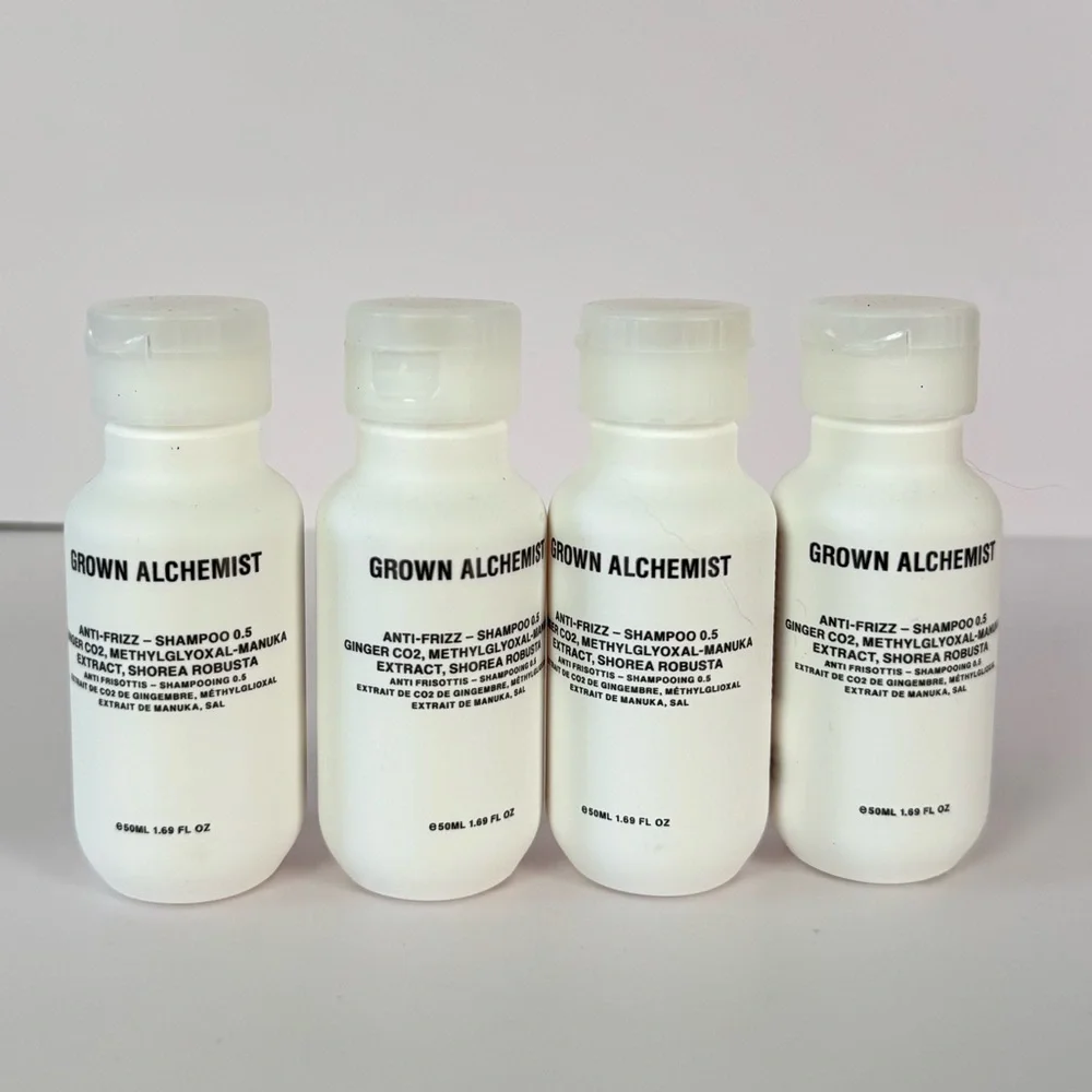 Grown Alchemist Anti-Frizz Shampoo Travel Size 1.69 oz (50mL) Set of 4